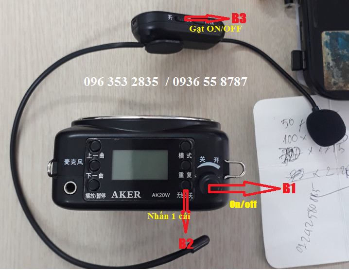 Máy Trợ Giảng Không Dây Nội Địa Trung Quốc Aker AK20W